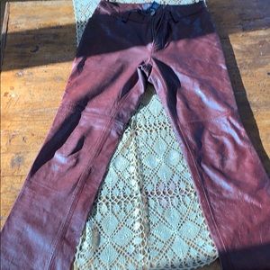 Women’s Gap 4 leather pants🔥